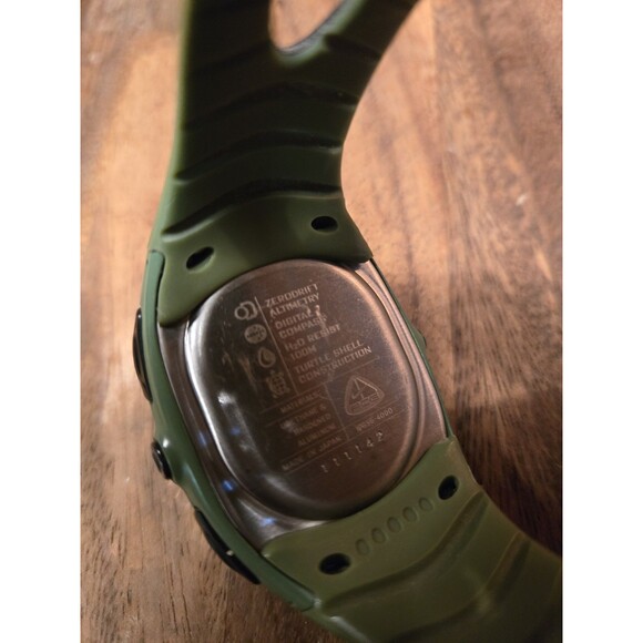 RARE VINTAGE NIKE ZERO DRIFT DIGITAL COMPASS TURTLE SHELL WATCH. Altimeter, Temp - Picture 7 of 10